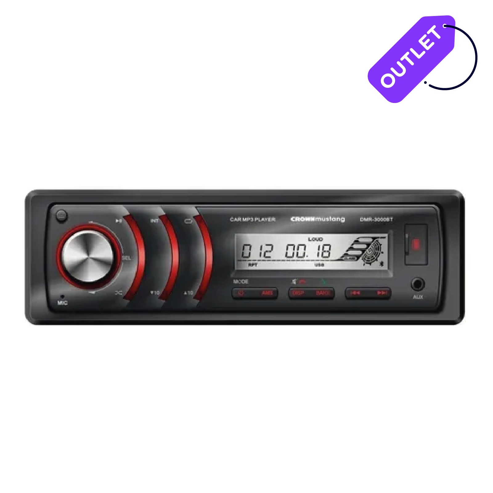 Stereo Auto Crown Mustang DMR-3000BT Outlet