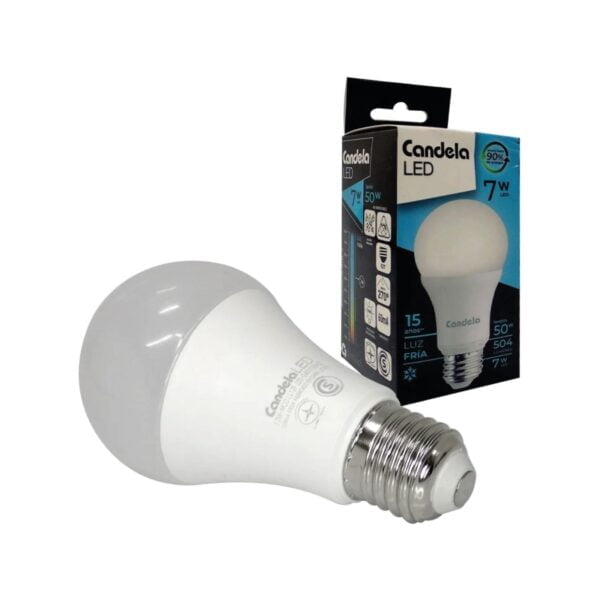 Lampara LED Clasica 7W Luz Fria LL7F Candela