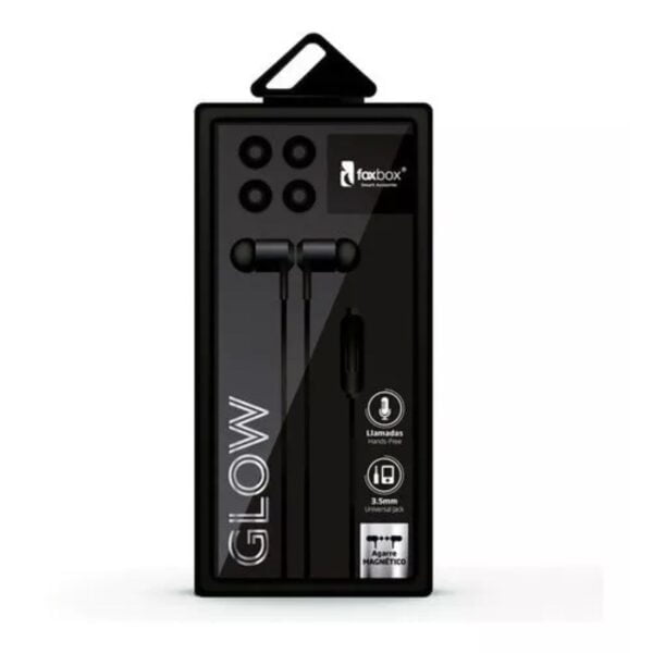 Auriculares Con Cable In Ear Foxbox Glow Negro