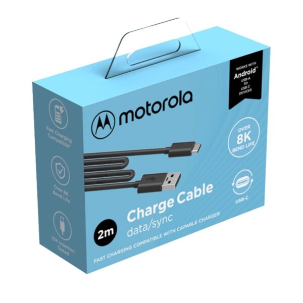 Cable de Carga Motorola Type-C 2mts - Imagen 3