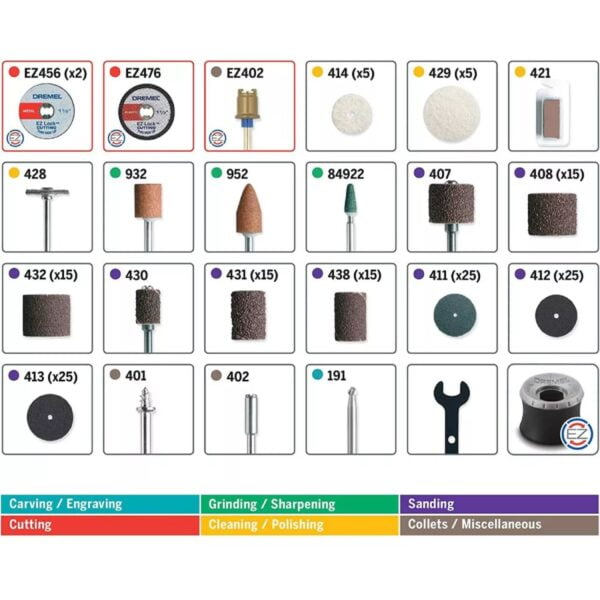 Kit Dremel de 160 Accesorios 710-RW - Imagen 3