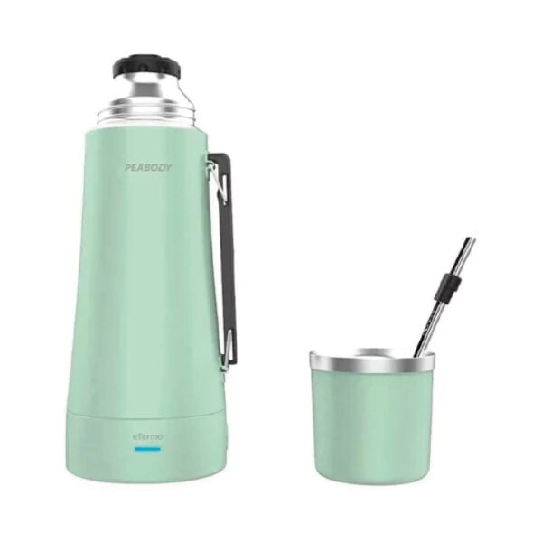Termo Electrico Peabody E-termo 1l Mate Bombila Verde - Imagen 2