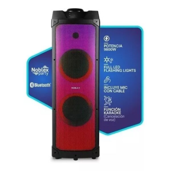 Torre De Sonido Noblex Mnt1250f 9800w - Imagen 3