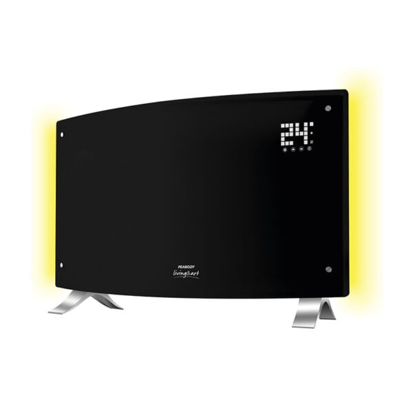 Vitroconvector digital negro curvo Peabody Led PE-VQDL20 - Imagen 4