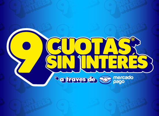 9 cuotas sin interés