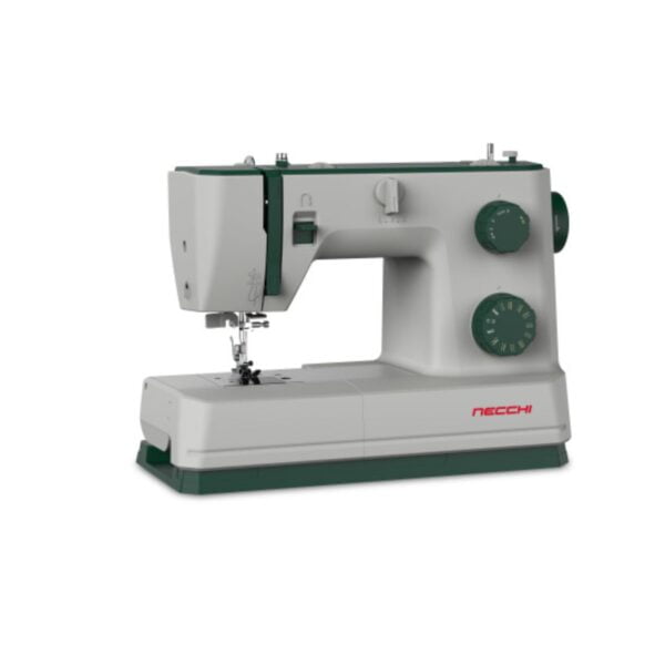 Maquina de Coser Necchi Enhebrador Automatico Blanca y Verde
