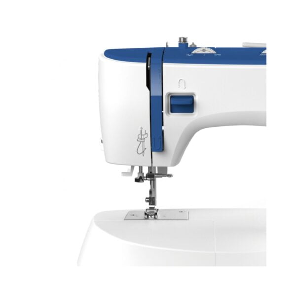 Maquina de Coser Necchi Enhebrador Automatico Blanca y Azul - Imagen 4