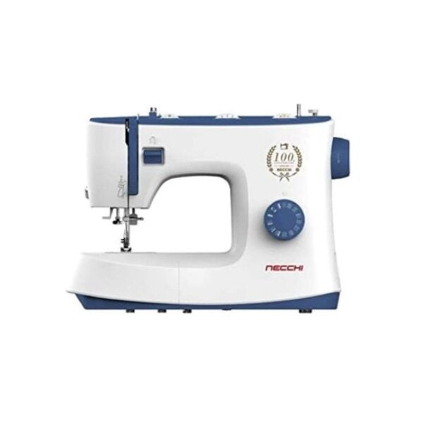 Maquina de Coser Necchi Enhebrador Automatico Blanca y Azul