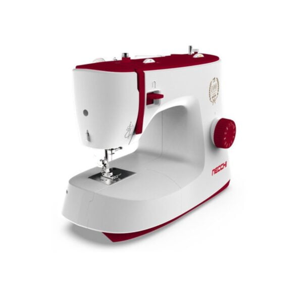 Maquina de Coser Necchi Enhebrador Automatico Blanca y Roja - Imagen 3