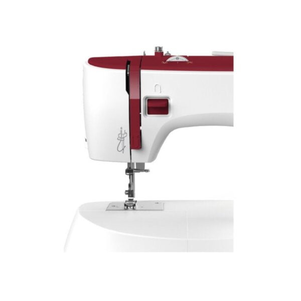 Maquina de Coser Necchi Enhebrador Automatico Blanca y Roja - Imagen 4
