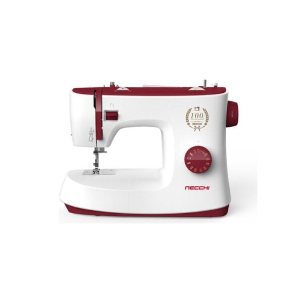 Maquina de Coser Necchi Enhebrador Automatico Blanca y Roja